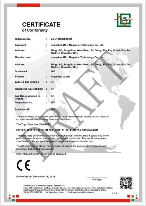 CE - Shenzhen U&u Magnetic Technology Co., Ltd.