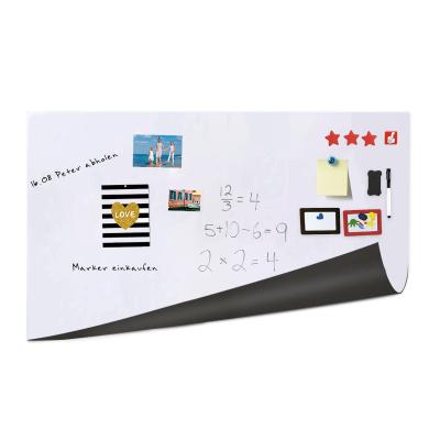 China Custom Magnetic Whiteboard Sticker Good Quality Soft Large Eraser Magnetic Whiteboard for sale