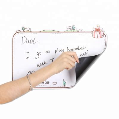 China Soft Customized Flexible Waterproof Magnetic Message Board Dry Erase Whiteboard For Fridge for sale