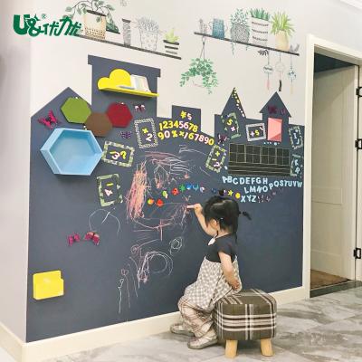 China Blackboard Outdoor Black Chalkboard Sticker Matte Frosted Board Adhesive Blackboard Sticker for sale