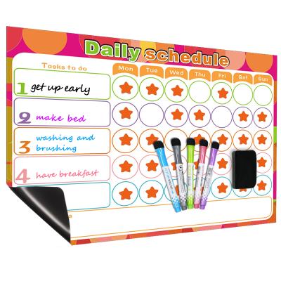 China Kids Can Write and Plan Multi Best Selling Magnetic Kids Use Dry Erase Reward Chore Chart for sale