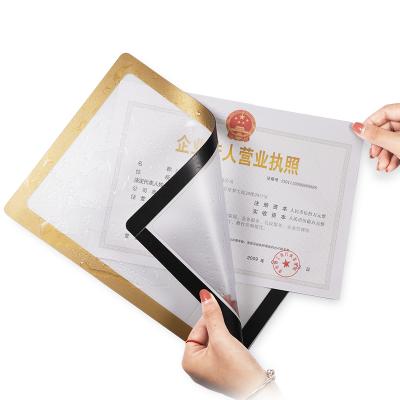 China Can attach photos to the refrigerator or on the wall UCMD certificate photo frame with convenient magnetic protective film PVC photo frame for sale