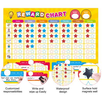 China Kids Can Write and Predict Custom Magnetic Factory Direct Selling Potty Training Charts Kids Behavior Learning and Reward Chart for sale