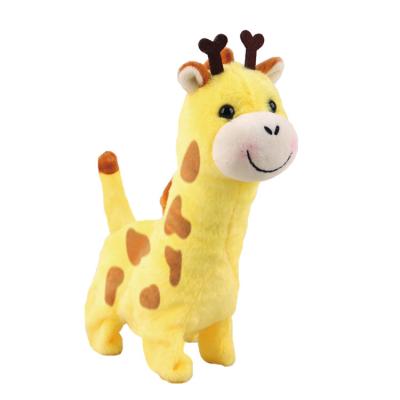 China Plush Toy OEM ODM Interactive Walking Giraffe For Kids Music Stuffed Toys Musical Stuffed Animal Gift The Lovely for sale