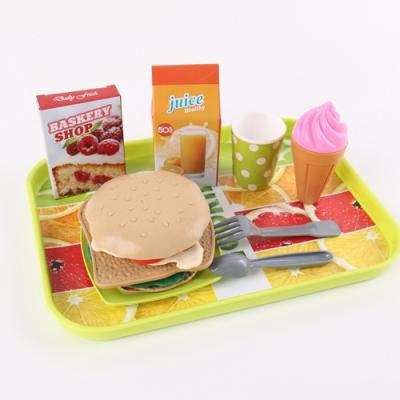 China 2021 new pp fast food and plastic wholesale high quality drink and snack pretend game toy for sale