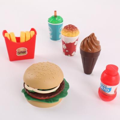 China Plastic Appropriate Price Novelty PP Burger And Good Quality Drink And Snack Pretend Game Toy for sale