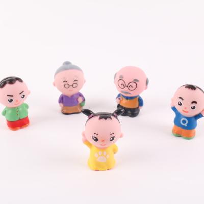 China Vinyl Top Quality Widely Used Educational Toys For Kids Vinyl Family Finger Puppets for sale