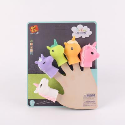 China Various Vinyl Promotional Goods Using Novelty Toys Vinyl Unicorn Finger Puppets for sale