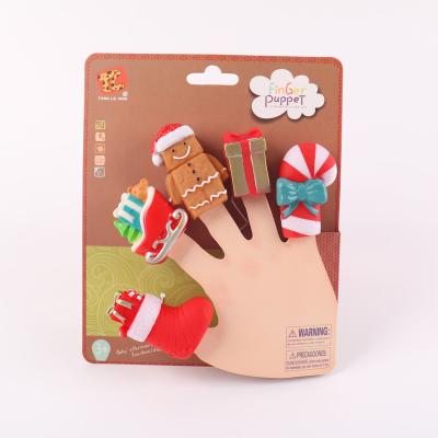 China Economical Vinyl Custom Design Toys Plastic Vinyl Christmas Gift Finger Puppets for sale