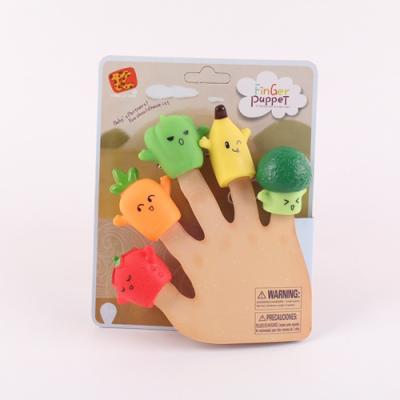 China Vinyl Sell Well New Type Vinyl Fruit And Vegetable Finger Puppets for sale