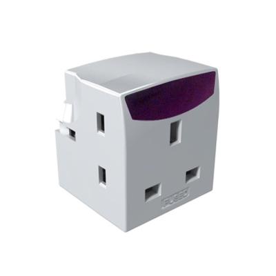 China UK Standard Multi Plug Outlet Power Supplement 4 Outlets Wall Plug Adapter New Trend Residential / Multipurpose for sale