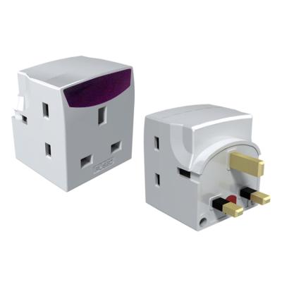 China UK Hot Selling Residential / General Purpose Multi Socket 3 Outlets Multi Plug Socket Power Strip for sale