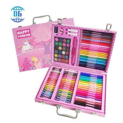 China Child Teenager Gift DG 128 Professional Children's Art Set Wooden Box School Drawing and Painting Stationery for Kids for sale