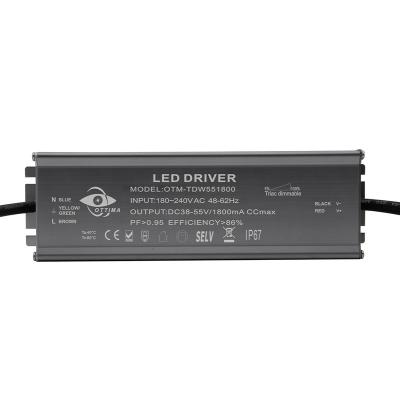 China OTTIMA constant current led lighting led driver OTM-TDW551800 190*65*29 high quality for sale