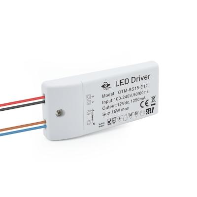 China LED Lighting Driver Shenzhen Manufacture 6W 12W 15W 12V 24V Warranty 3 Years IP20 Constant Voltage Drivers Led for sale