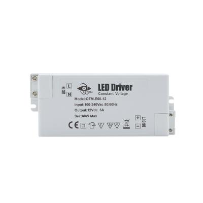 China LED lighting 12v/24v constant voltage CE Rohs ETL mini dual outpdut ual led driver for 6-75w led strip light for sale