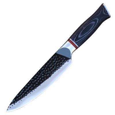 China New Viable Professional 8inch Kitchen Knives With Pakka Wood Handle Cooking Knife 5cr15mov High Carbon Steel Chef Knife for sale