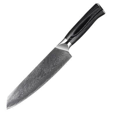 China Sustainable Hot Selling 8Inch 67 Layers VG10 Damascus Steel Japan Chef Kitchen Knives Ultra Sharp Kiritsuke New Design Slicing for sale