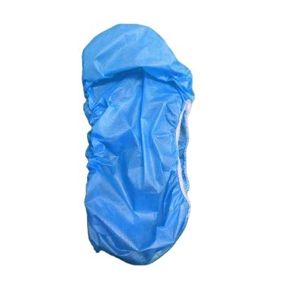 China High Quality Hospital Guarwear OEM Anti Skid Visitors Shoe Covers pp pe coating nonwoven fabric disposable shoe cover for sale