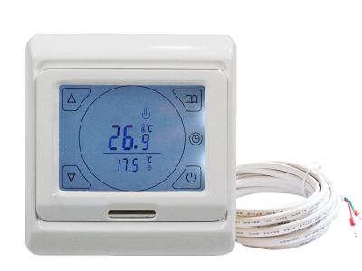 China Boden-Heizungs-Touch Screen programmierbarer elektrischer Thermostat mit Boden-Sensor zu verkaufen