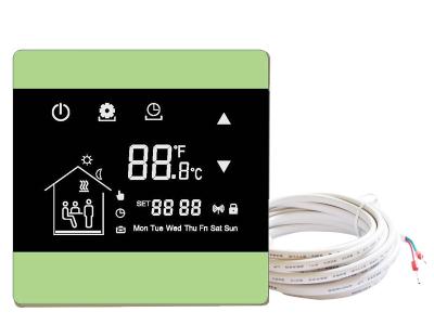 China Bodenheizungswandthermostat-Bodenheizungs-Thermostatprüfer mit Touch Screen mit NTC-Sensor zu verkaufen