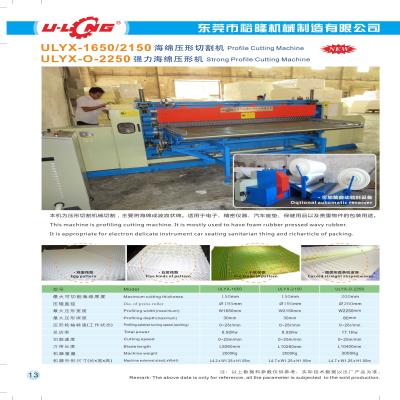 China To Profile Mattress Pad Foam Profile Cutting Machine With Waves Shape for sale