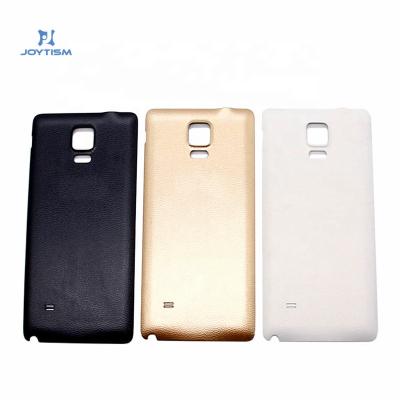 China ABS Mobile Phone Battery Cover For Samsung Galaxy Note 4 Back Panel Cover Housing With Logo for sale