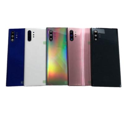 China Battery Cover Glass Back Housing For Samsung Galaxy Note 10 Plus Back Glass Panel With Lens for sale