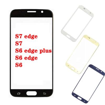 China Front Glass Outer Lens For S6 Samsung Galaxy S7 Edge S7 S6 Edge Plus S6 Edge S6 Edge Front Touch Screen Glass Panel For S7 Edge S7 S6 Edge Plus S6 S6 Edge for sale