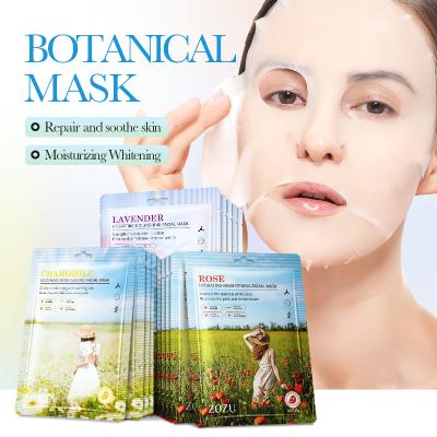 China ZOZU Moisturizer Moisturizer Beauty Products Plant Extract Rose Mask Hydrating Soothing Skin Face Masks Cosmetics for sale