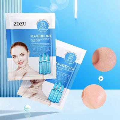 China Wholesale Private Label Hyaluronic Acid Moisturizer Ampoule Serum Face Mask Hydrating Nourishing Face Masks Beauty Cosmetics for sale