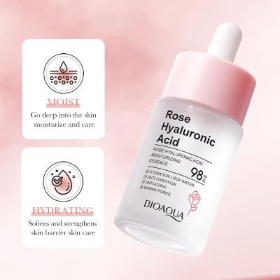 China BIOAQUA Skin Revitalizer Skin Revitalizer Anti Hyaluronic Acid Moisturizing Rose Serum Facial Massager Aging Repair Whitening Serum for sale