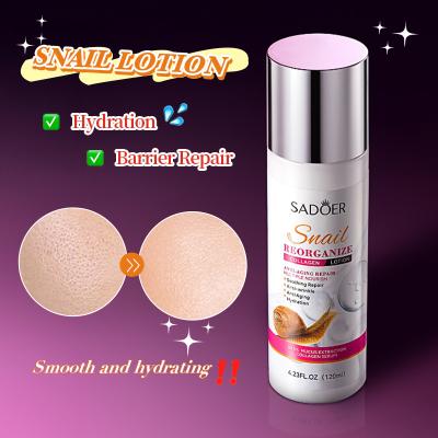 China Anti Aging Beauty Skin Care Private Label Moisturizing Logo Repair Snail Collagen Face Long Lasting Clean Cream Smooth Lotion for sale