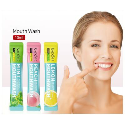 China Teeth Whitening Teeth Whitening Travel Size Mouthwash Fruit Plant Extract Lemon Peach Flavor Mint Oral Care Fresh Mouthwash Mouthwash for sale