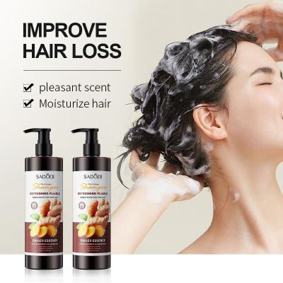 China Wholesale Color-Protecting Natural Hair Grow Shampoo Hair Loss Organic Ginger Hair Growth Oil Undamaged Shampoo for Men and Women for sale