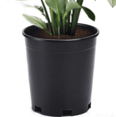 China Economical Durable And Practical 15 Gallon Durable Hard Black Plastic Pots For Nursery Plants for sale