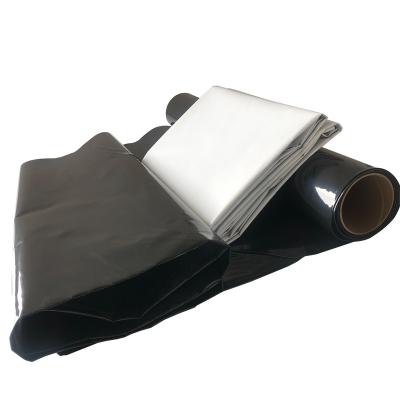 China 0.1mm-0.25mm UV-protection Light/Water Proof Black/White LDPE Polyethylene Wrapping Sheet Plastic Roll For Agriculture for sale