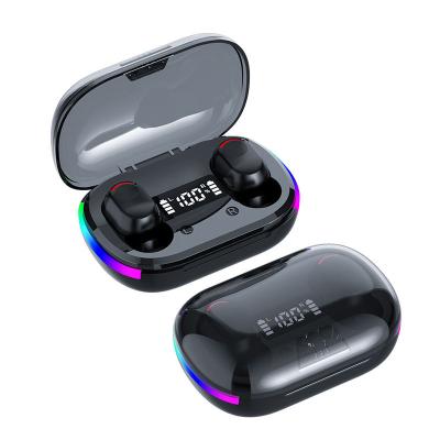 China Genuine RGB In-ear Light K10 Phone Headphones 5.3 TWS LED Display Stereo LED Display Stereo Wireless Headphones Earbuds y60 for sale