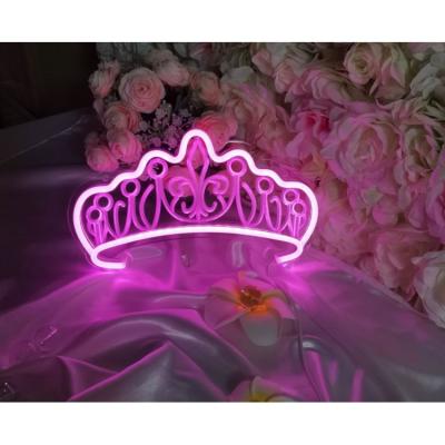 China Art Deco Factory Direct Selling Durable Art Lighting Shock Resistant Neon Sign Light and Vibration Crown LED Letters for sale