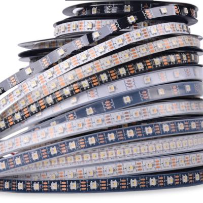 China Theme Park New Product 5050 Built-in WS2812 CHIPS 144led/m 5V RGB Pixel Single Single Control Led Strip Lights for sale