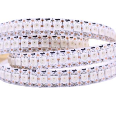 China Theme Park New Product 5050 Built-in WS2812 CHIPS Magic 144led/m 5V RGB Color Led Strip Lights for sale