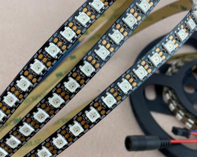 China Theme Park New Product 5050 Built-in WS2812 CHIPS Magic 74led/m 5V RGB Color Led Strip Lights for sale