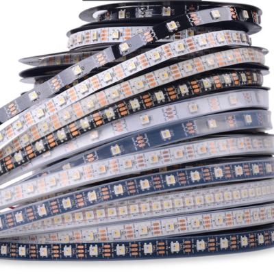 China Theme Park Built-in WS2812 5050 RGB CHIPS Magic 96led/m 5V Color Led Strips for sale