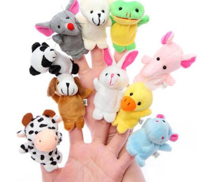 China Lovely plush dog, duck, rabbit, sheep finger animal doll for sale