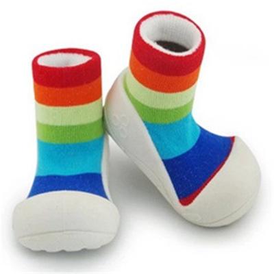 China Baby Antibacterial Socks With Winch Shoe Rubber Sole Socks for sale