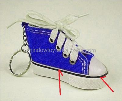 China Promotional Canvas Mini Sneaker Shoe Keychain for sale