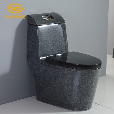 China Double-flow Siphon Flushing Wc Manufacturer European Color One Piece Ceramic Toilet for sale