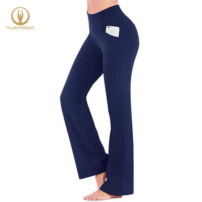 China Rocket Breathable Yoga Legging Women's Hot Selling Women's Fitness Legging Pants Seamless Comfortable Bootcut Yoga Panties for sale