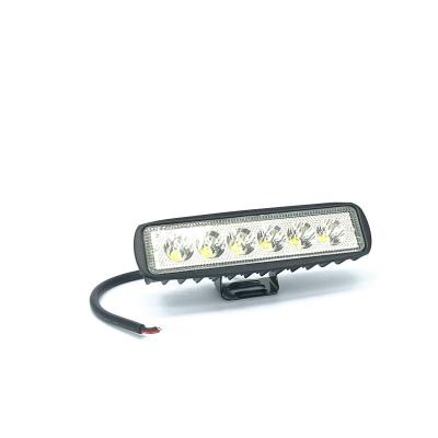 China 18W 6inch led light bar for car atv motorcycle vehicles 12V LED work light bar KZL38WL18W for sale