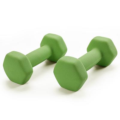 China small dumbbell exercise dumbbell top quality color weight dumbbell set yoga fitness equipment rubber covered for sale